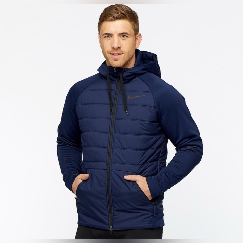 Nike Fill Full Zip Hoodie Jacket Navy Blue BV6298-451 Men’s Size Medium